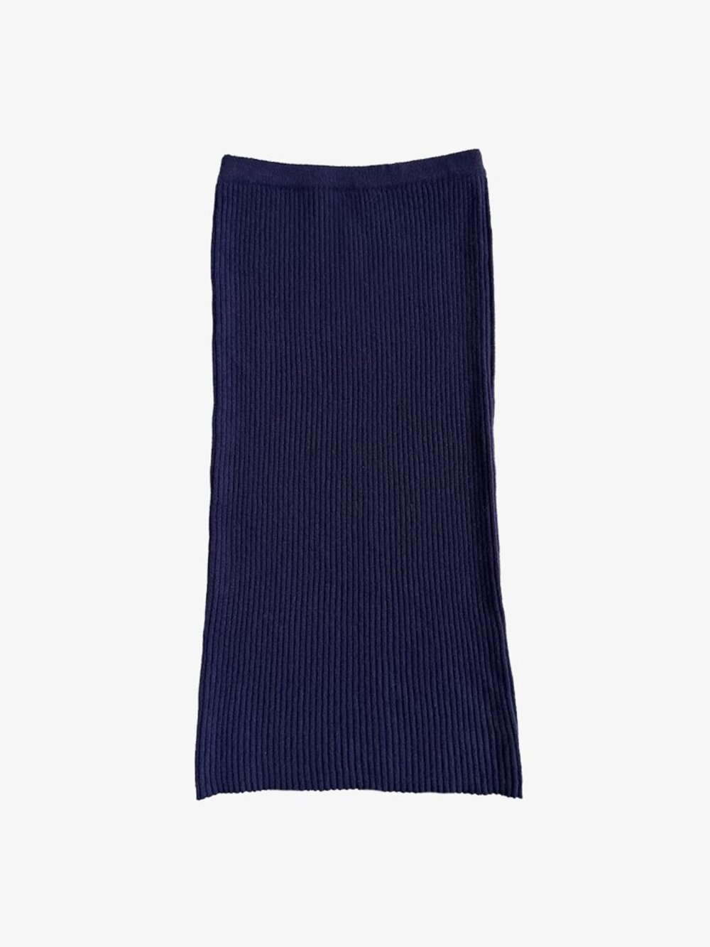 Vintage 80's Purple Cashmere Ribbed Midi Skirt by Michael Kors for Lyle & Scott